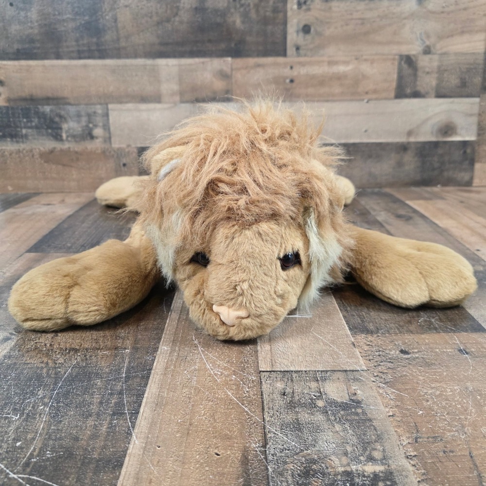 Lion Herbergers Plush Stuffed Animal‎ Sully Realistic Weighted Large Vintage